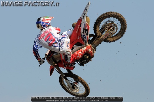 2009-10-03 Franciacorta - Motocross delle Nazioni 2257 Free practice OPEN - Ivan Tedesco - Honda 450 USA